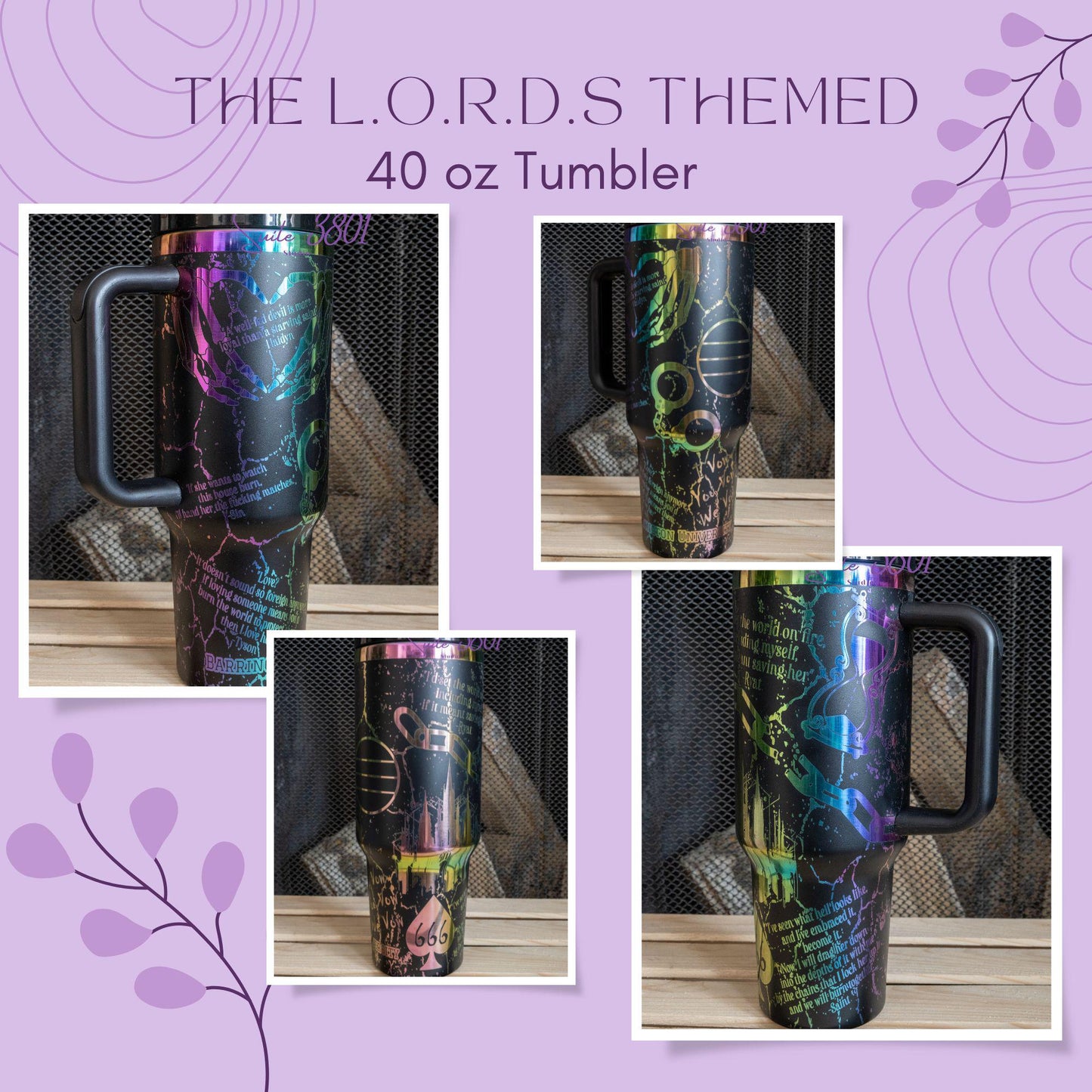 L.O.R.D.S Collage 40oz Tumbler - Dark Romance Series