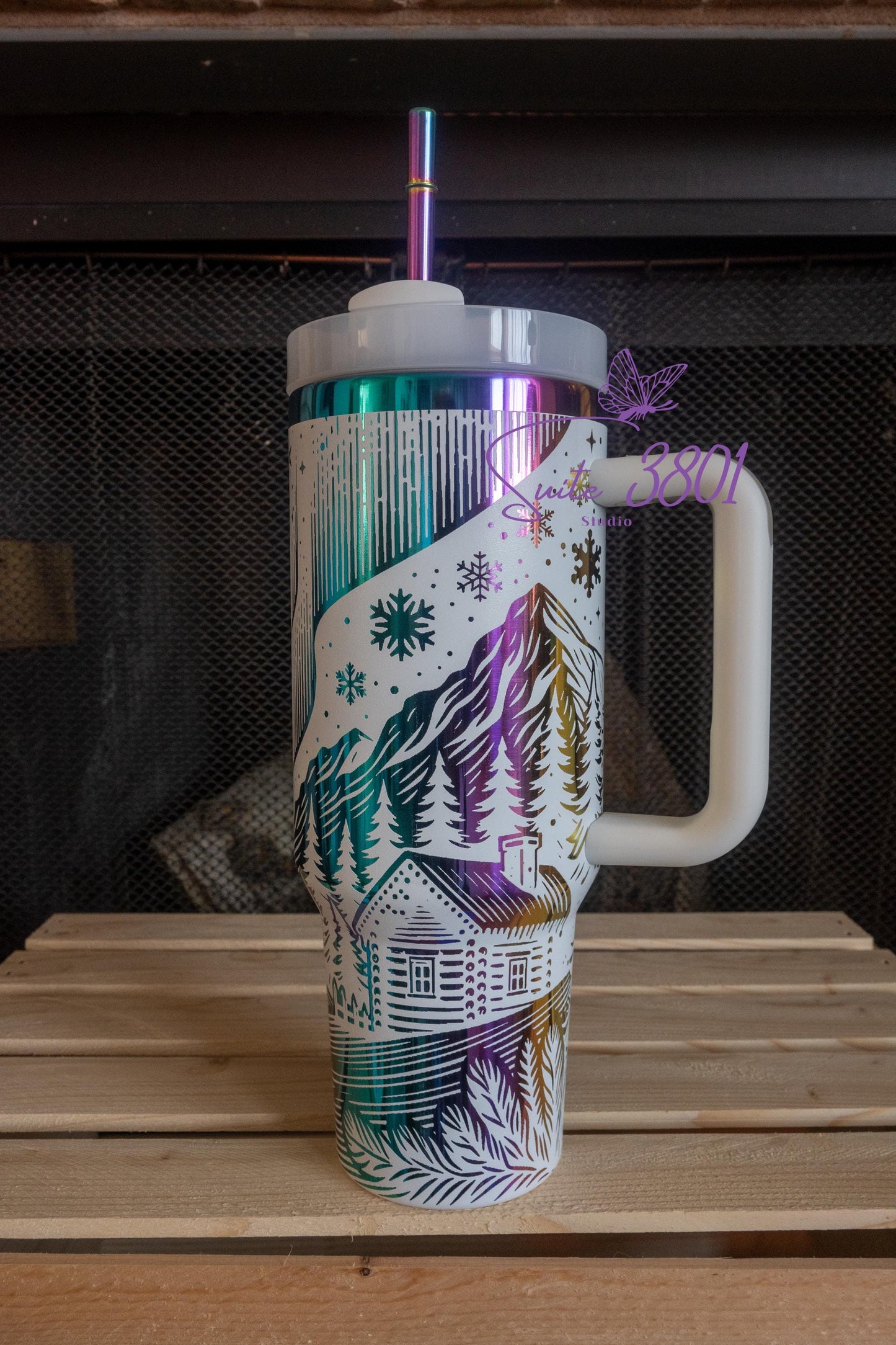 Christmas Northern Lights 40oz Tumbler