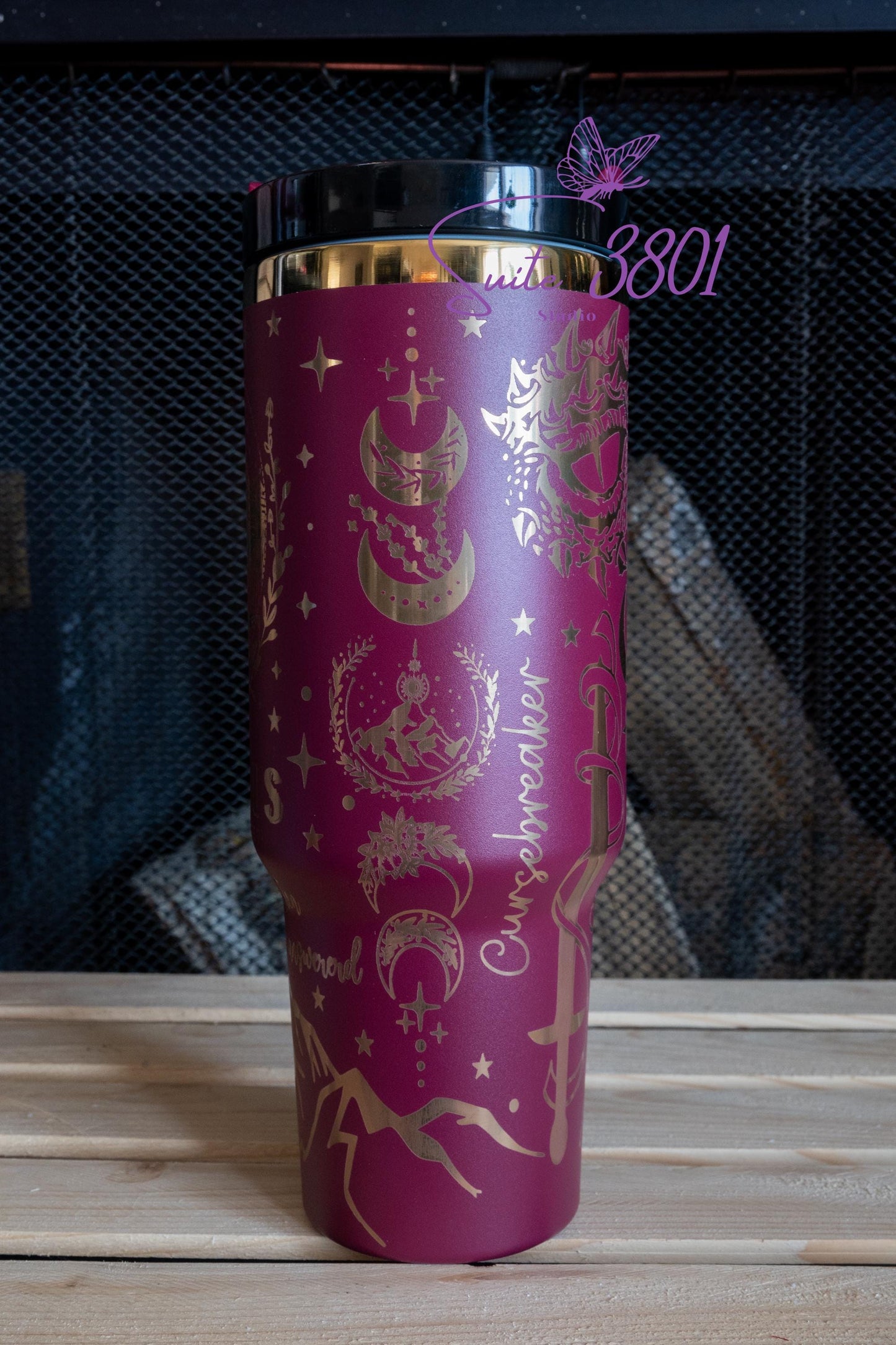 40 oz ACOTAR Tumbler -- Romantacy Romance Fantasy Tumbler Laser Engraved