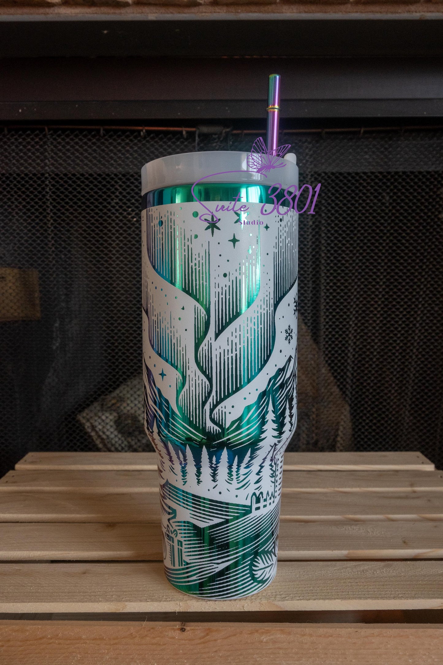 Christmas Northern Lights 40oz Tumbler