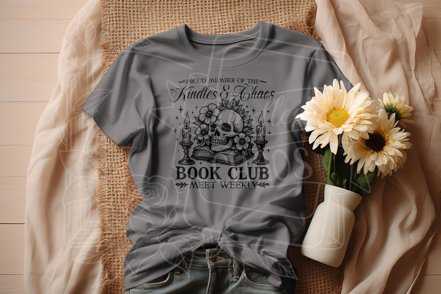 Kindles & Chaos Book Club T-Shirt