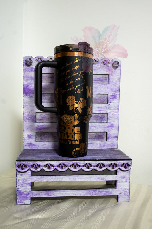 Haunting Adeline 40 oz Tumbler: Dark Romance Cat and Mouse Duet