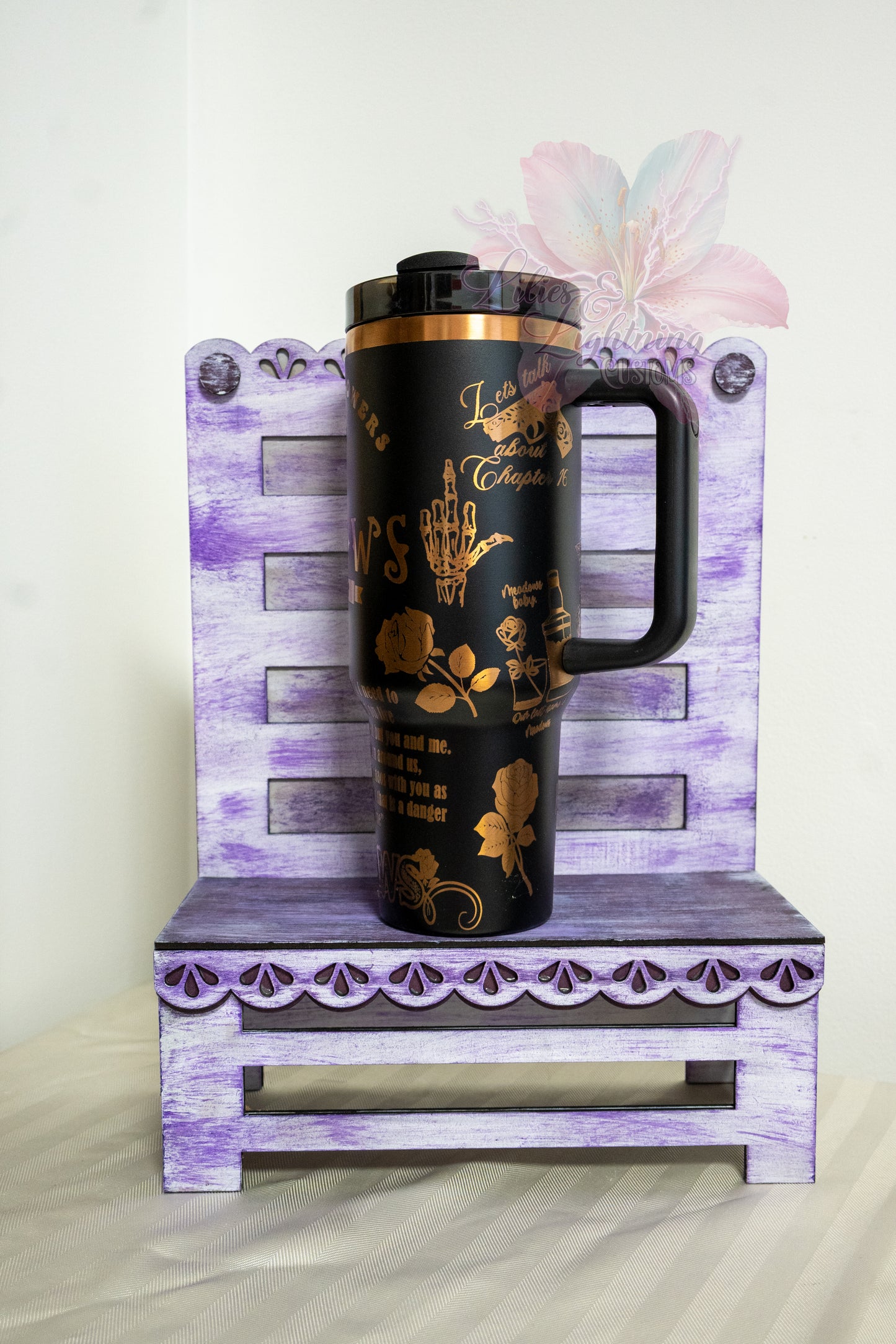 Haunting Adeline 40 oz Tumbler: Dark Romance Cat and Mouse Duet