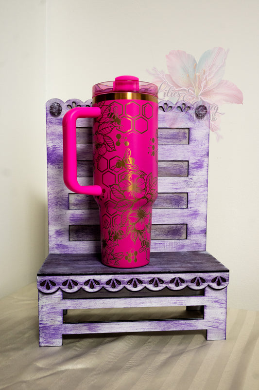 Honey Bee 40oz Engraved Tumbler