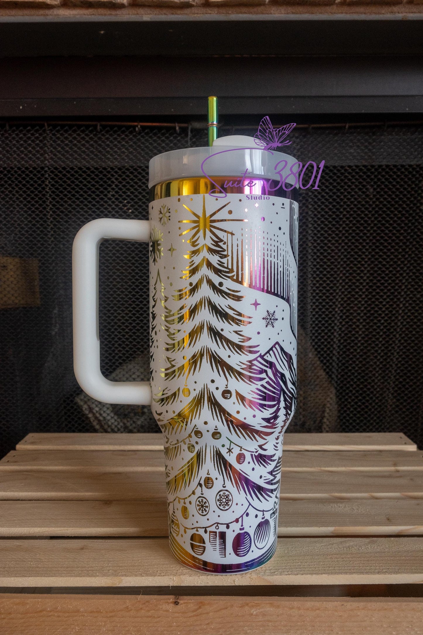 Christmas Northern Lights 40oz Tumbler